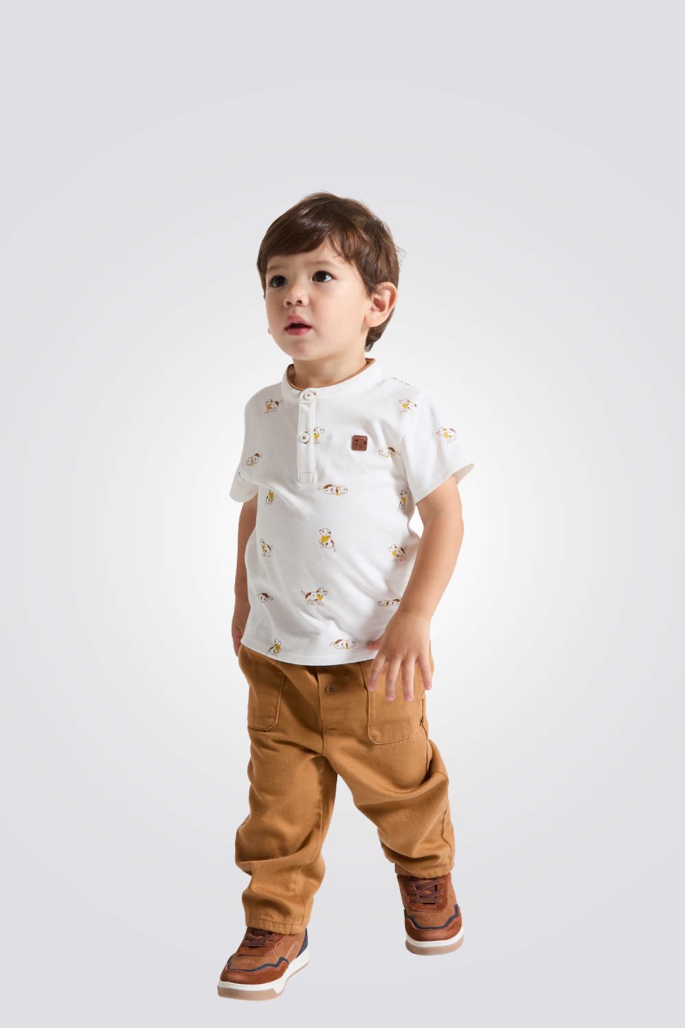 מכנסיים לתינוקות בצבע קאמל | אובייבי