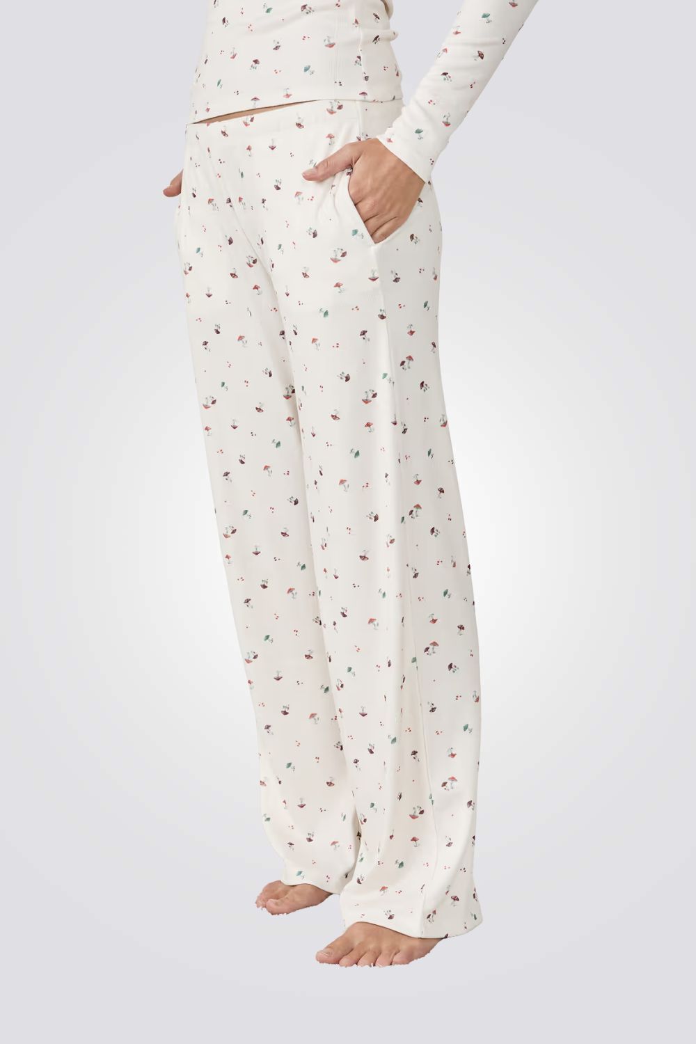 מכנס פיג'מה עם הדפס FISLA לנשים | איתם