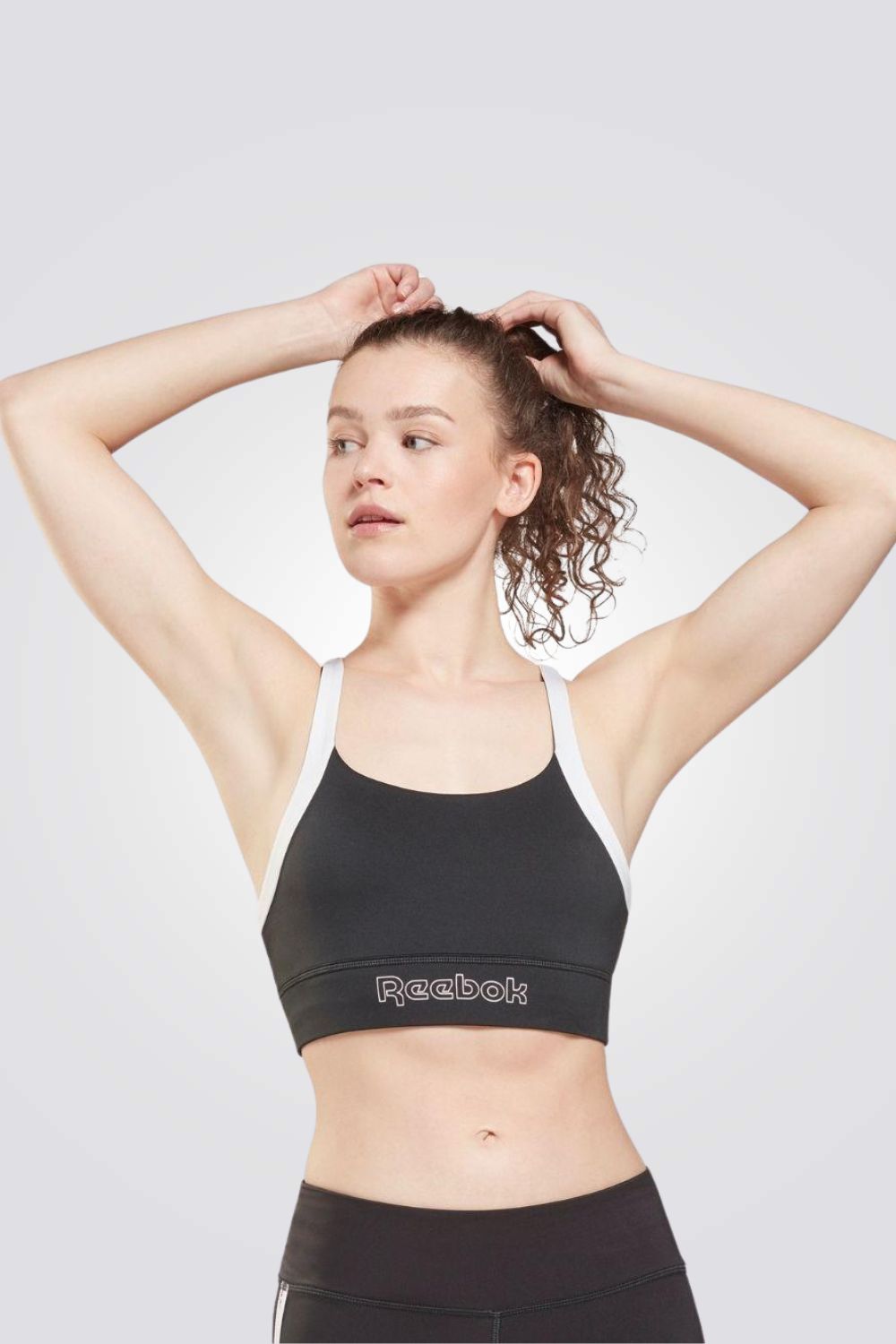 טופ אימון PIPING בצבע שחור