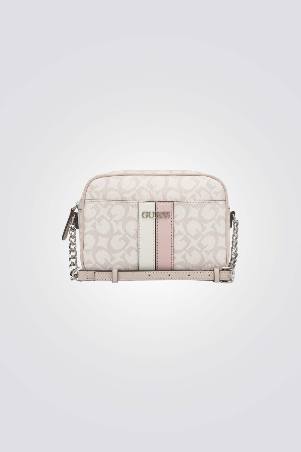 תיק כתף מיני בצבע בז' 
