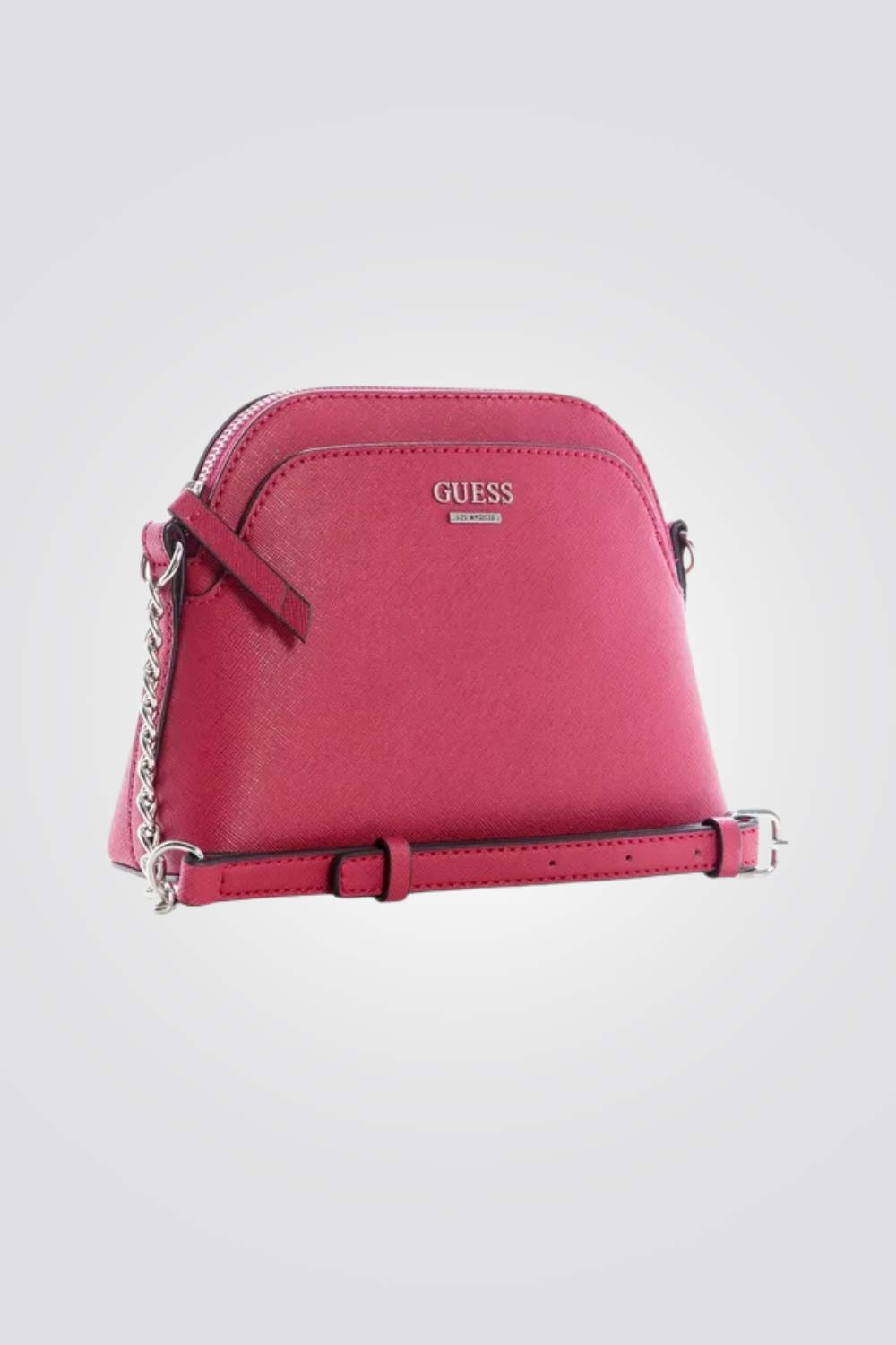 תיק קרוס עם רצועת כתף בצבע ורוד