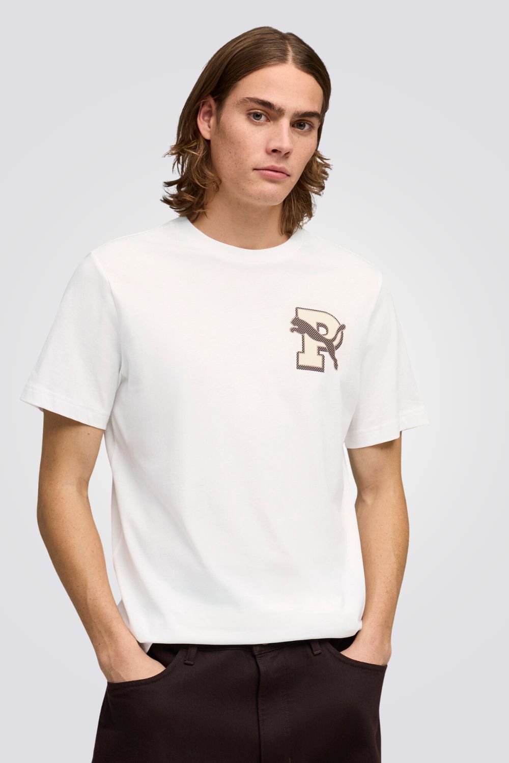 טישירט קצרה עם הדפס מעוצב לגברים | פומה