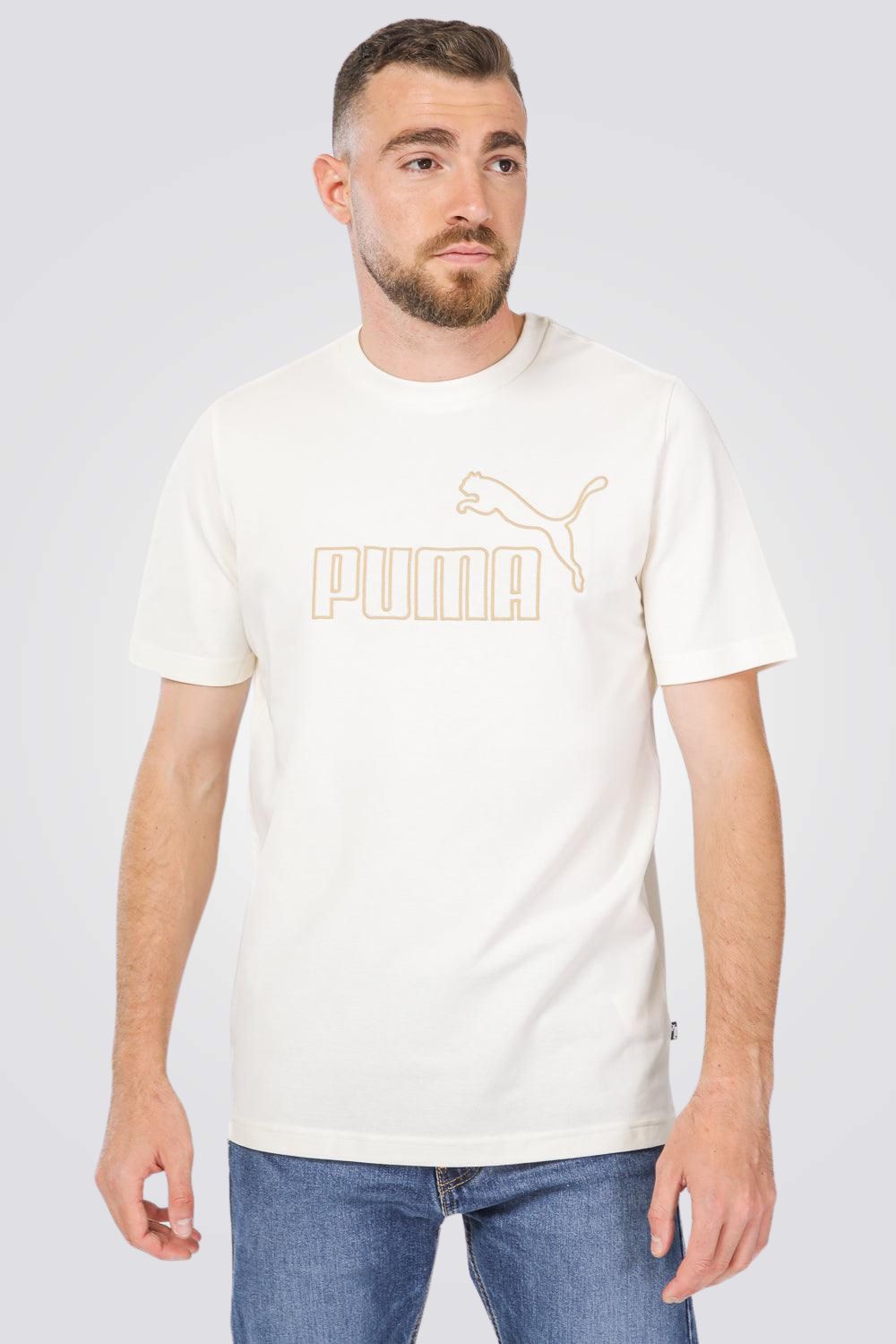 טישירט קצרה לגבר בצבע בז'