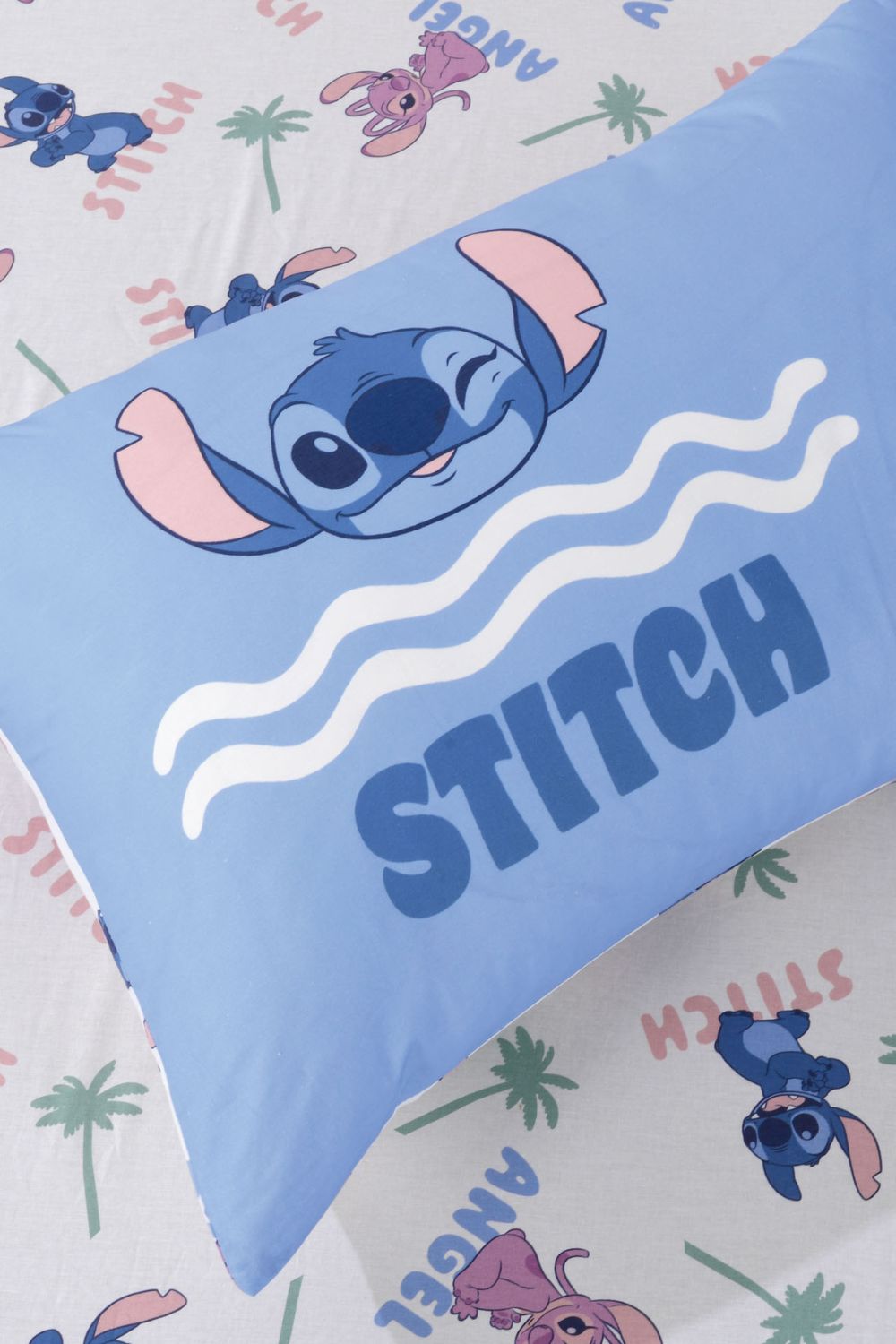 סט מצעים מיטה וחצי 120/200 ס"מ Stitch & Angel | דיסני 
