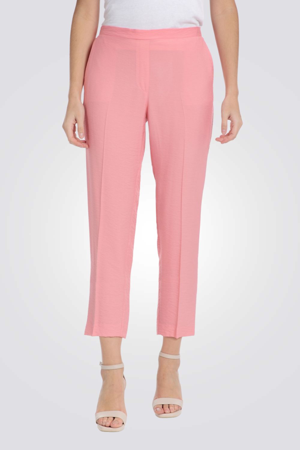 מכנסי אלגנט לנשים בצבע ורוד 