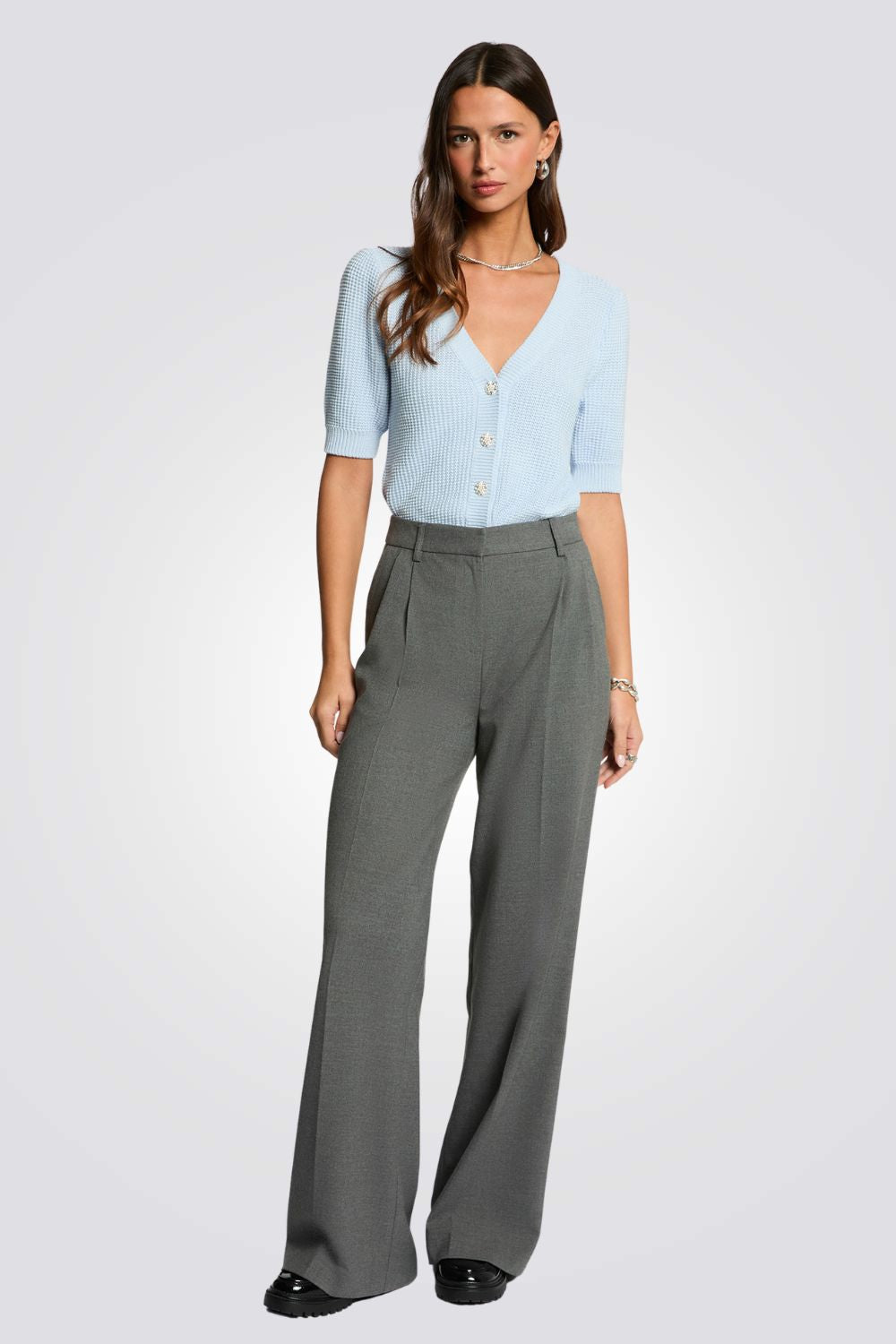 קרדיגן עם שרוולים קצרים | מורגן