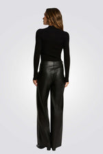 חולצת סריג עם צווארון גבוה לנשים | מורגן