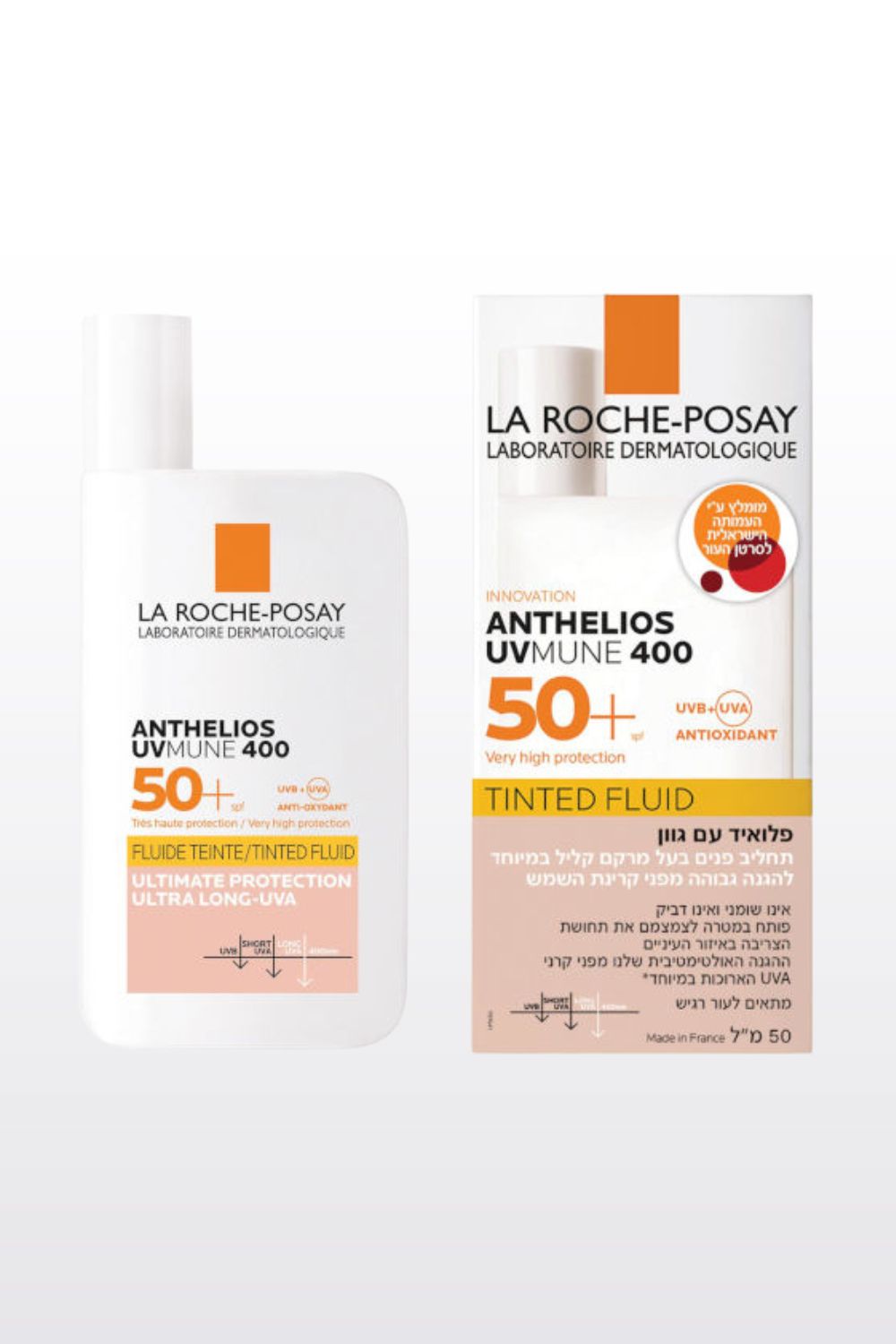 תחליב פנים עם גוון להגנה מהשמש +SPF50 | לה רוש פוזה