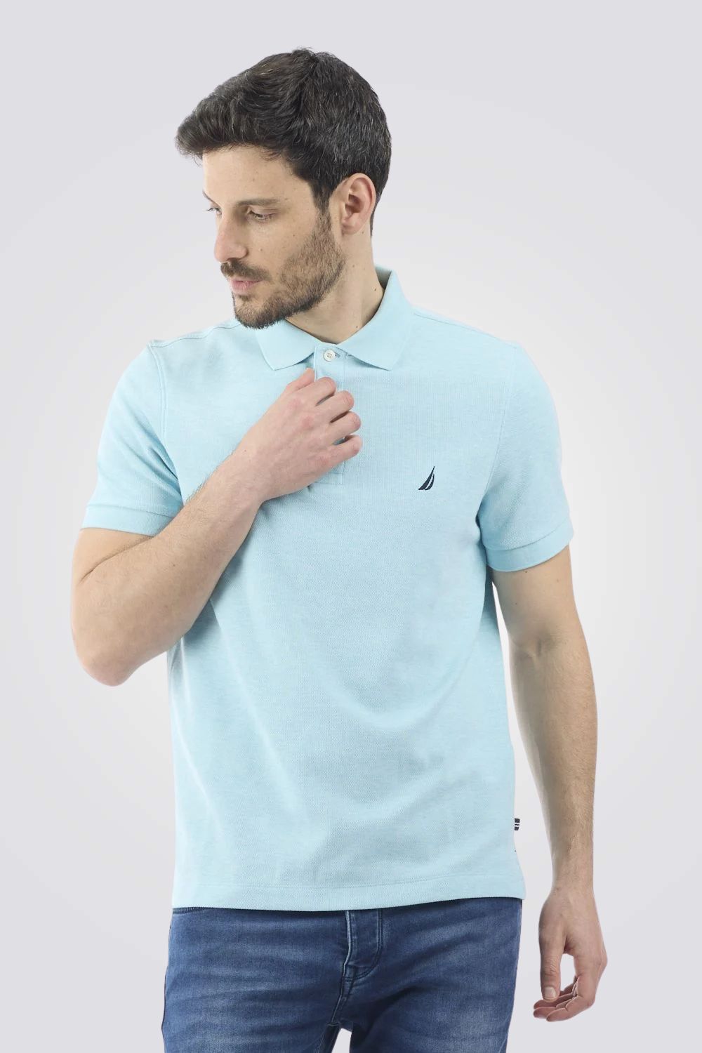 חולצת פולו Slim Fit לגברים | נאוטיקה