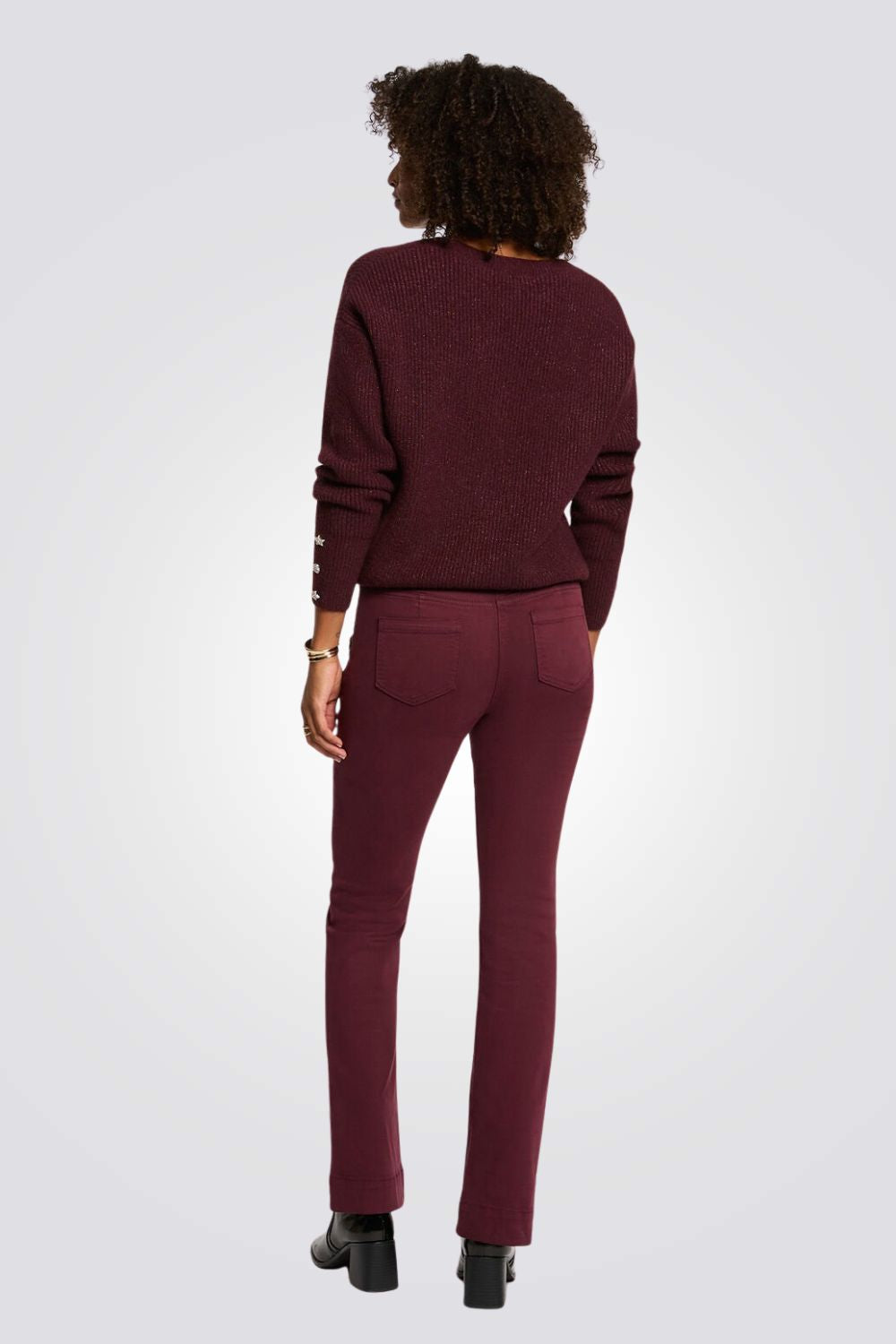 מכנסי בוטקאט לנשים בצבע סגול | מורגן 