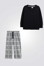 סט פיג'מה משבצות | דלתא