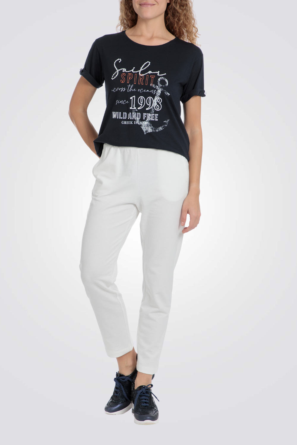 חולצת טי שירט כחול נייבי 