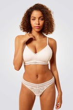 חזיית תחרה מרופדת DESTINEE בצבע שמנת