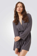 חלוק בית MODY SPE בצבע אפור כהה