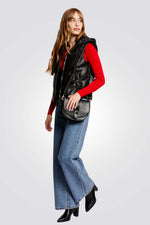 מעיל ווסט עם קפוצ'ון לנשים | מורגן