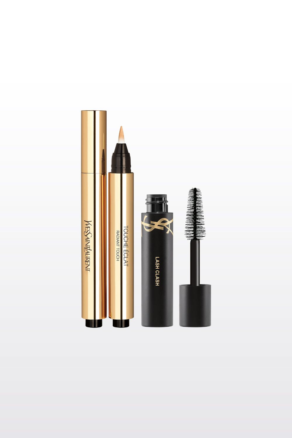 מארז איפור טוש הארה בגוון 02 + מסקרה LASH CLASH