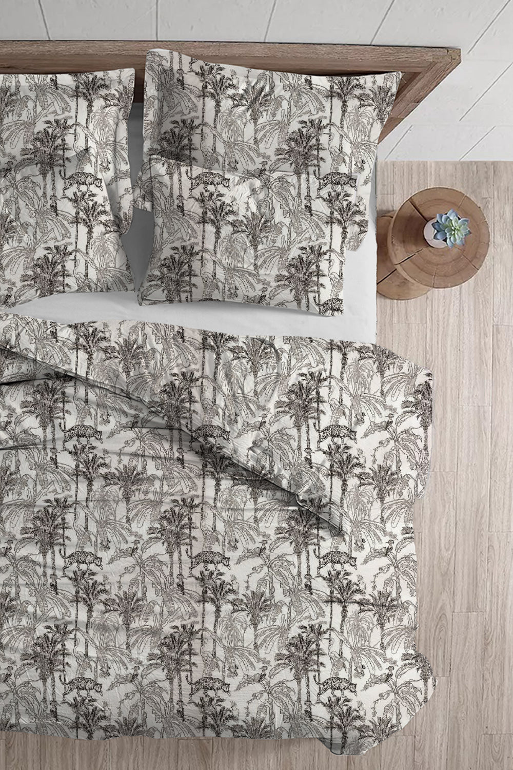 סט מצעים זוגי פלנל 180/200 ס"מ JUNGLE