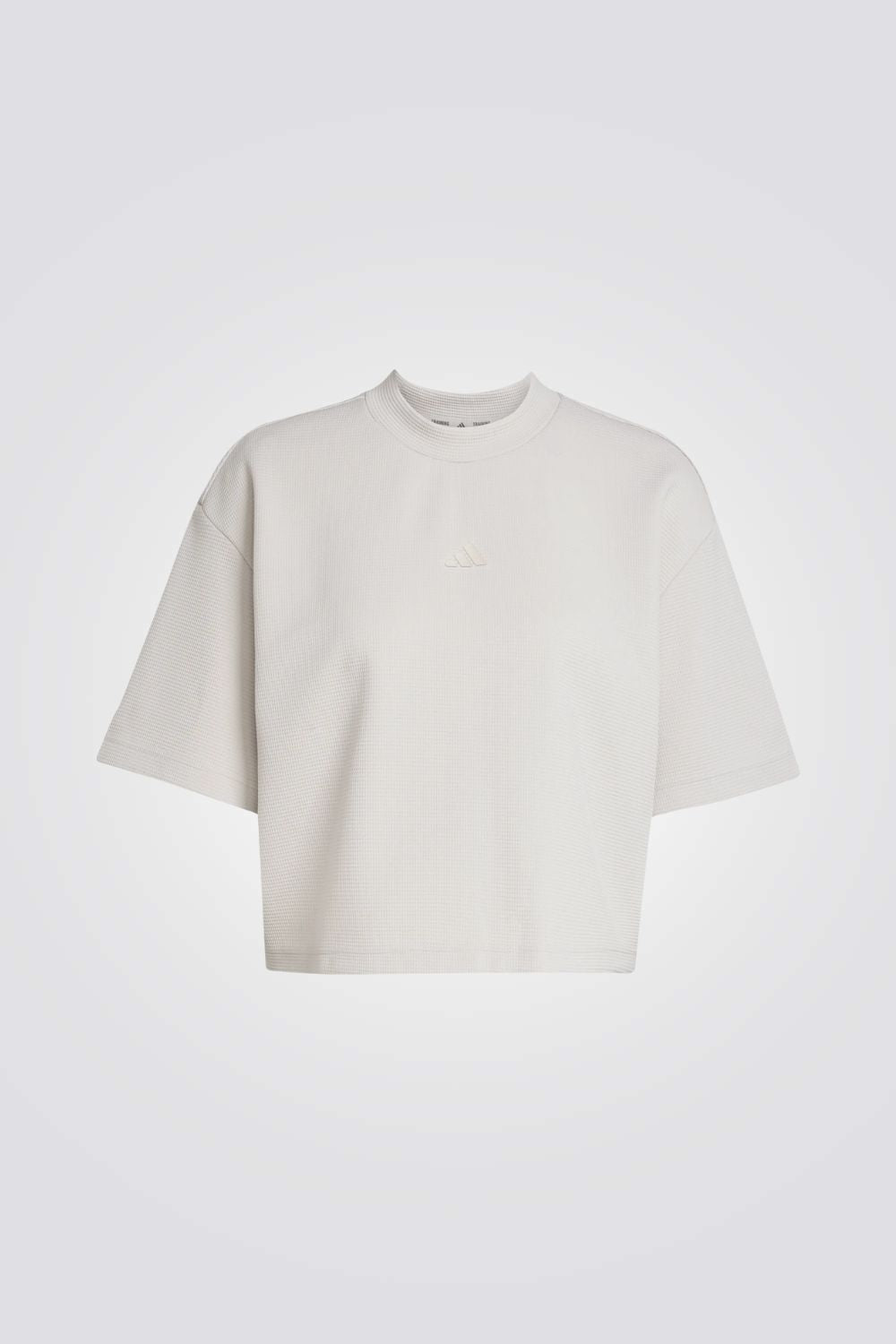 טישירט קצרה בטקסטורת וואפל | אדידס 