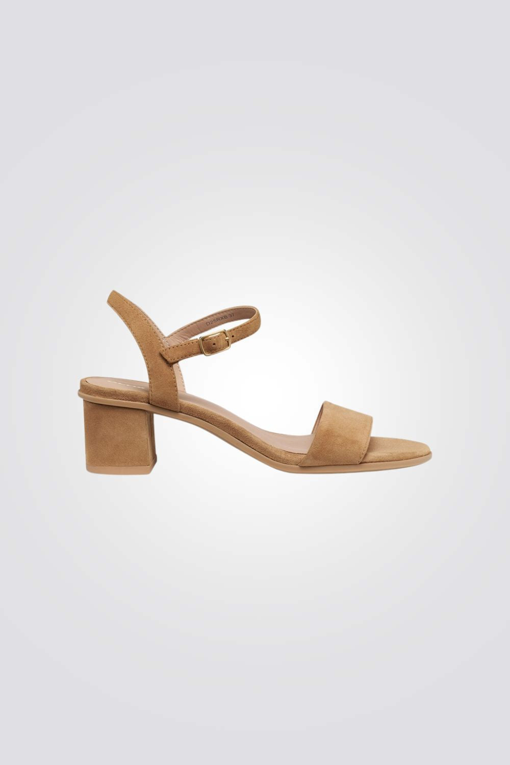 סנדלי עקב מעור בצבע חום לנשים | ג׳אוקס
