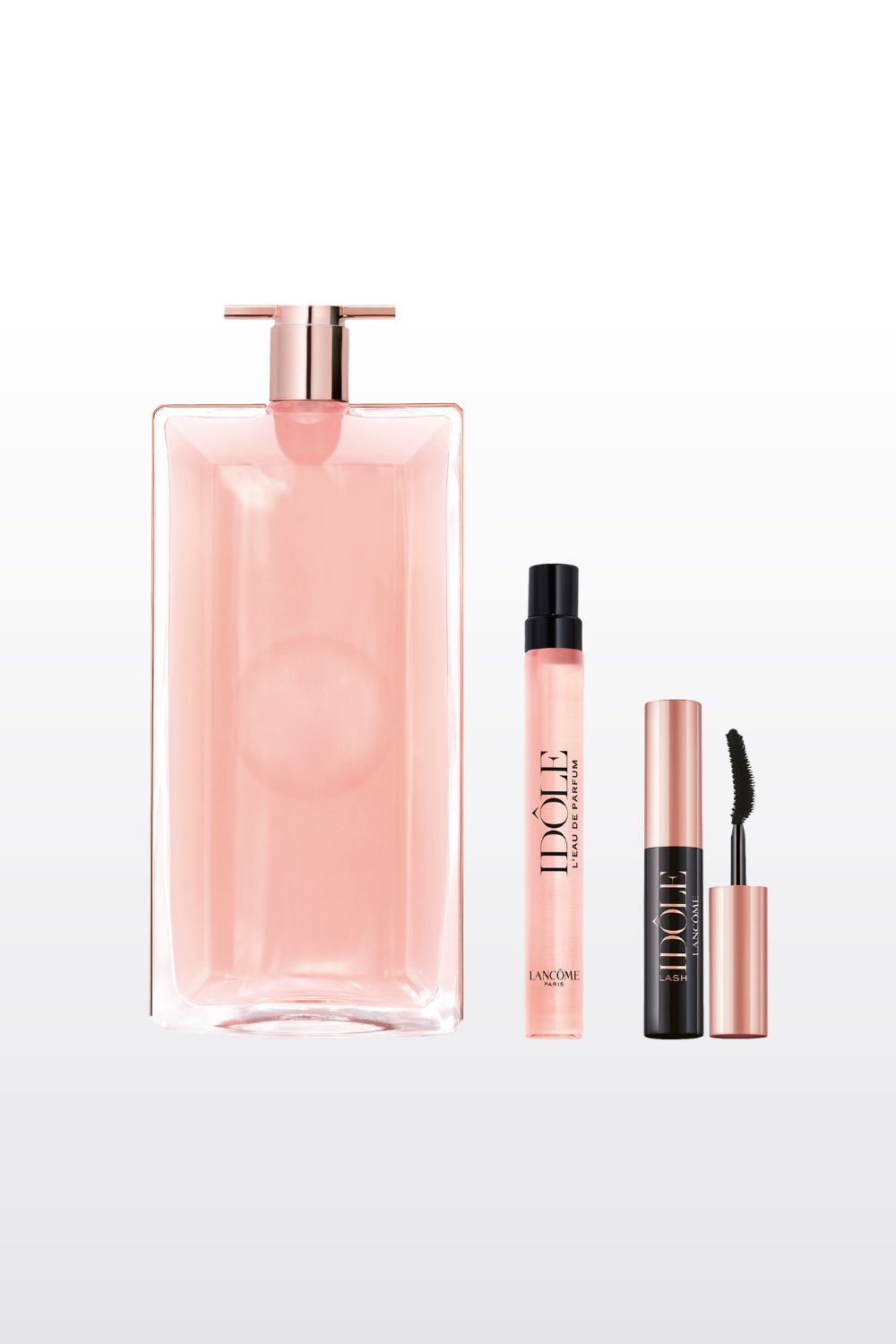 מארז בישום לאישה 100 מ"ל + 10 מ"ל + מסקרה לאש איידול 2.5 מ"ל Idole E.D.P