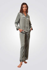 מכנסי פיג'מה ארוכים GIA במראה סאטן