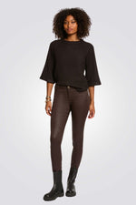 מכנסיים צמודים בגימור דמוי עור מחוספס | מורגן