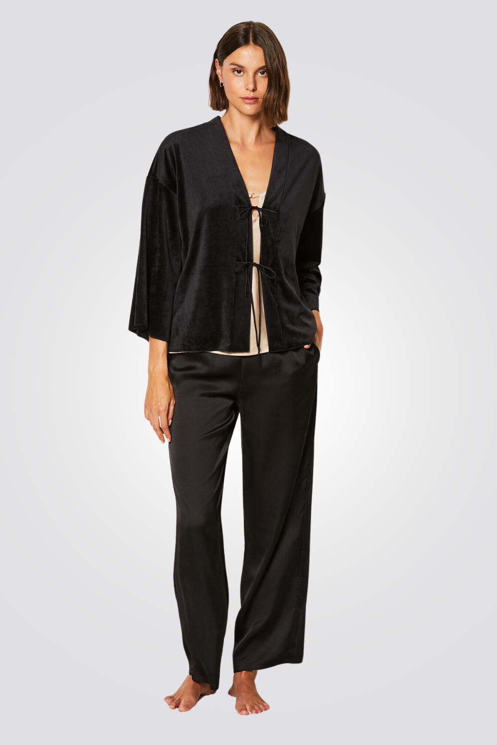 סט פיג'מה 3 חלקים TETY לנשים