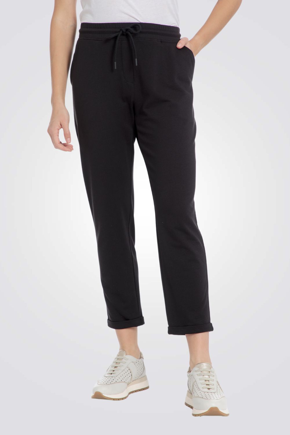 מכנסי נוחות 7/8 בצבע שחור