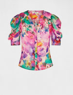 חולצה מכופתרת בהדפס צבעים - MASHBIR//365