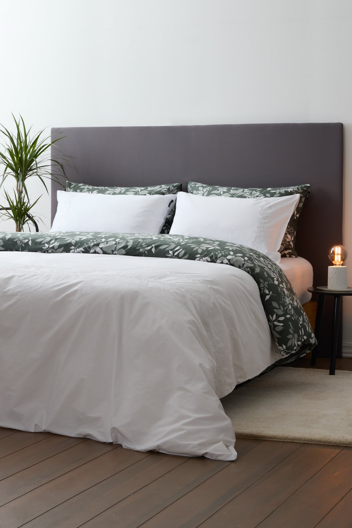 סט מצעים כותנה סאטן מיטת יחיד 90/200 ס"מ דגם LILLE