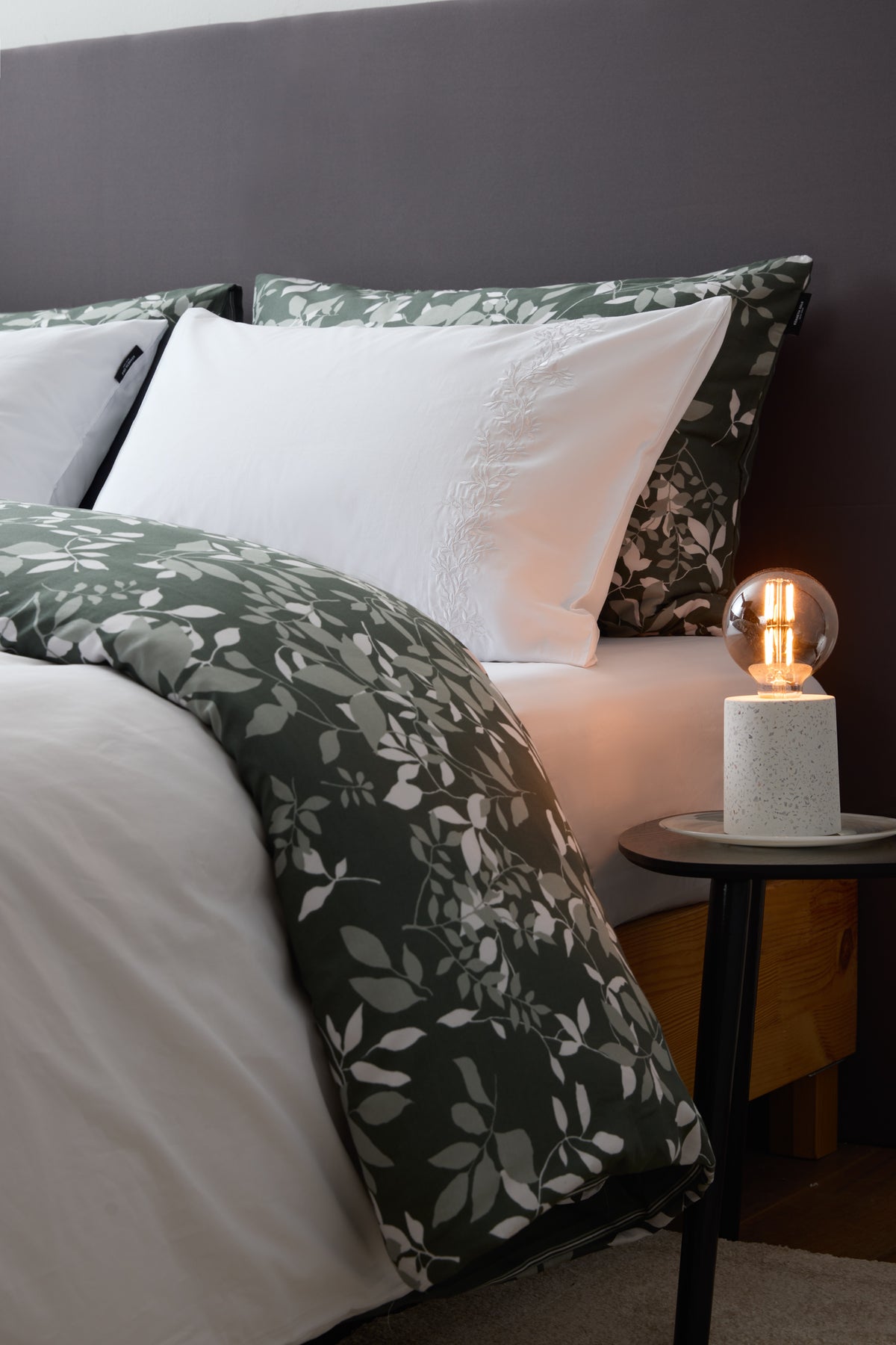 סט מצעים כותנה סאטן מיטה קינג סייז 200/200 ס"מ דגם LILLE