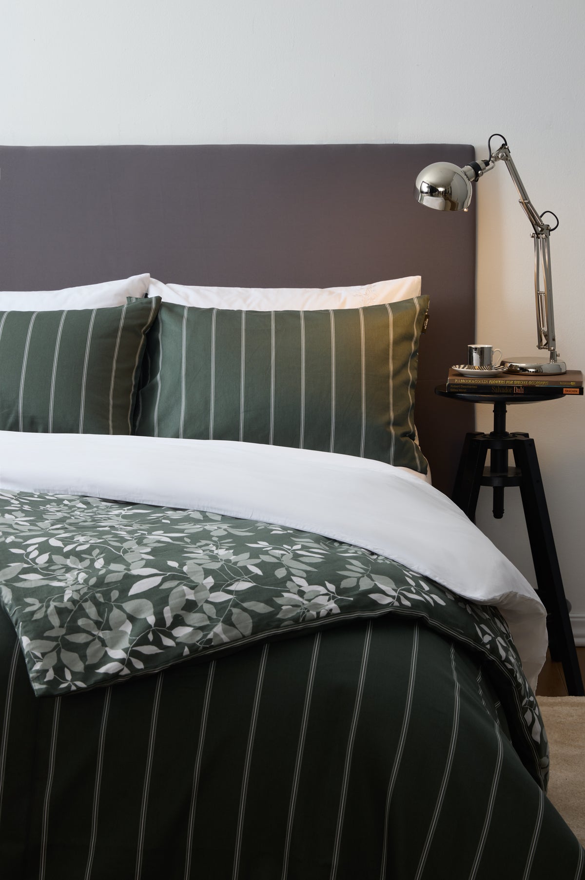 סט מצעים 5 חלקים כותנה סאטן מיטה זוגית 160/200 ס"מ דגם MARCEILLE