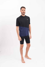 חולצת שחייה לגבר בצבע שחור וכחול - MASHBIR//365