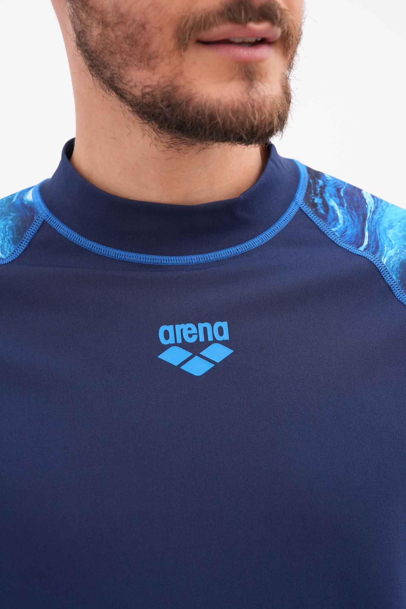 חולצת שחייה שרוול ארוך לגבר בצבע כחול - MASHBIR//365