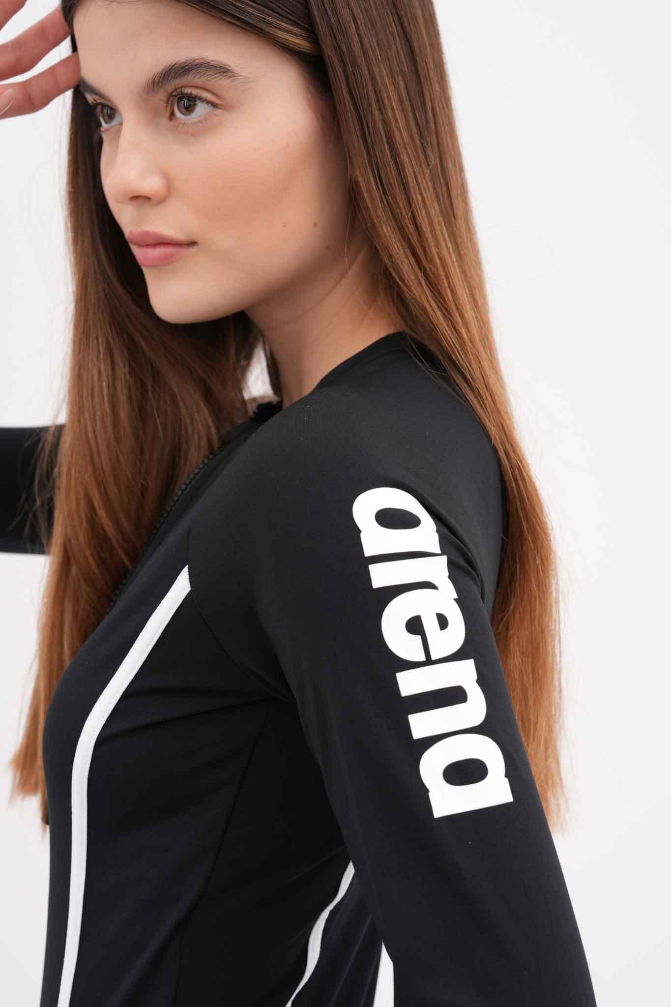 בגד ים שלם לנשים בצבע שחור ולבן - MASHBIR//365