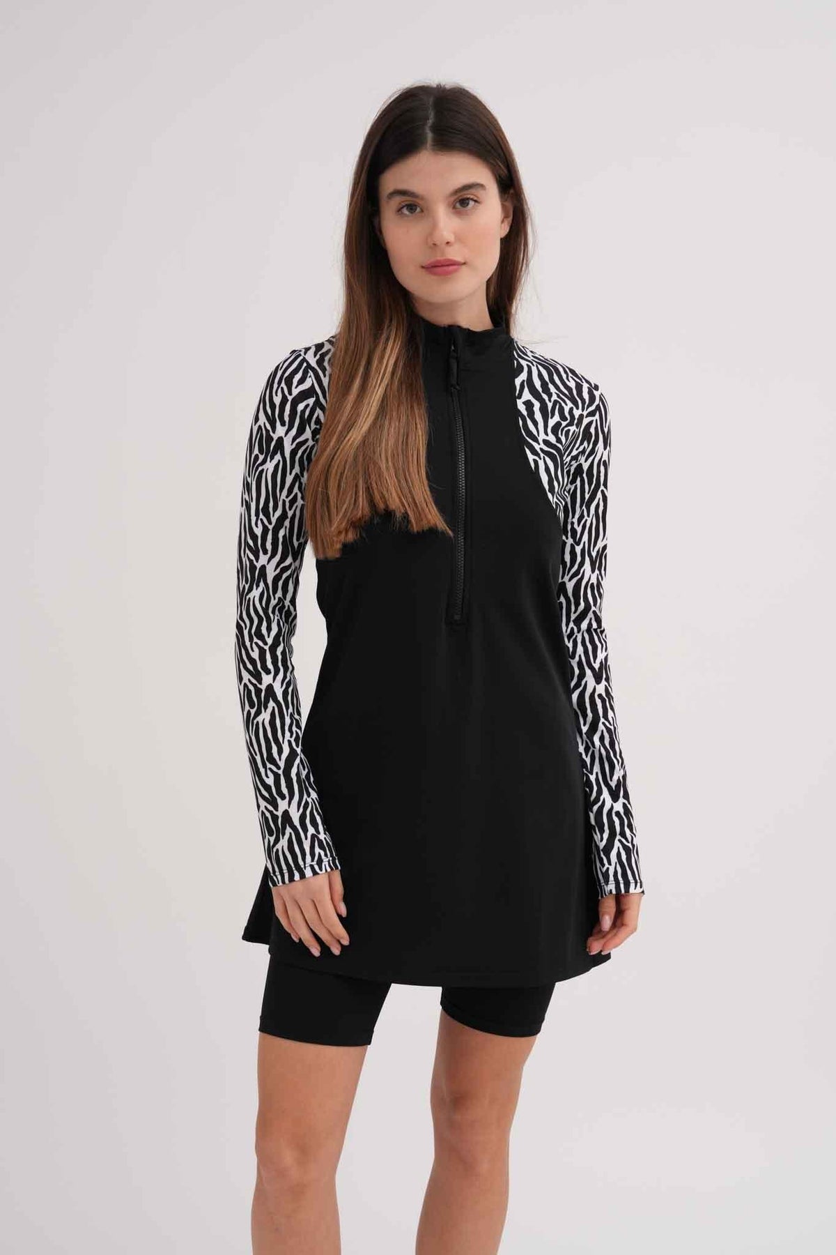 שמלת בגד ים לנשים בצבע שחור - MASHBIR//365