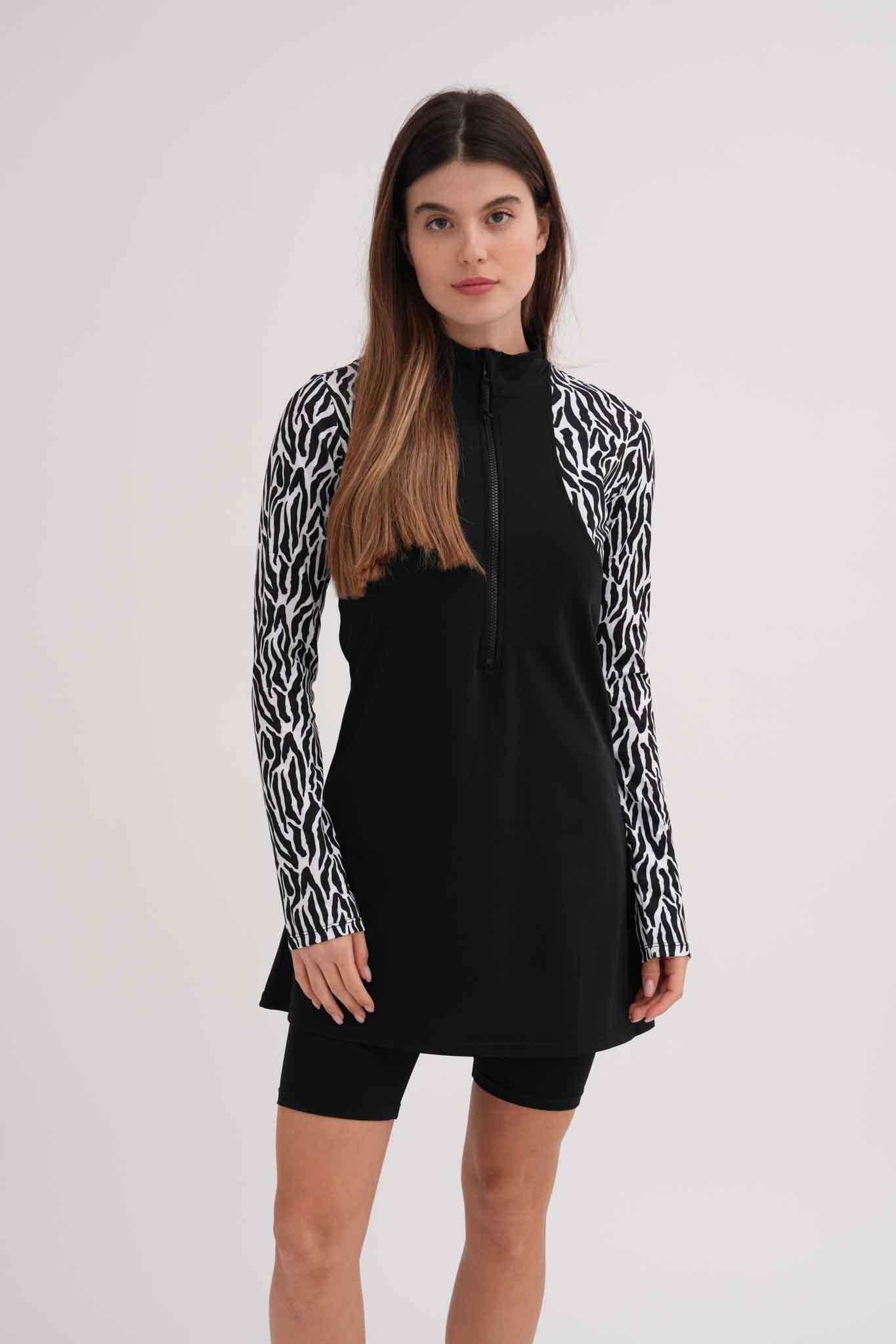 שמלת בגד ים לנשים בצבע שחור - MASHBIR//365