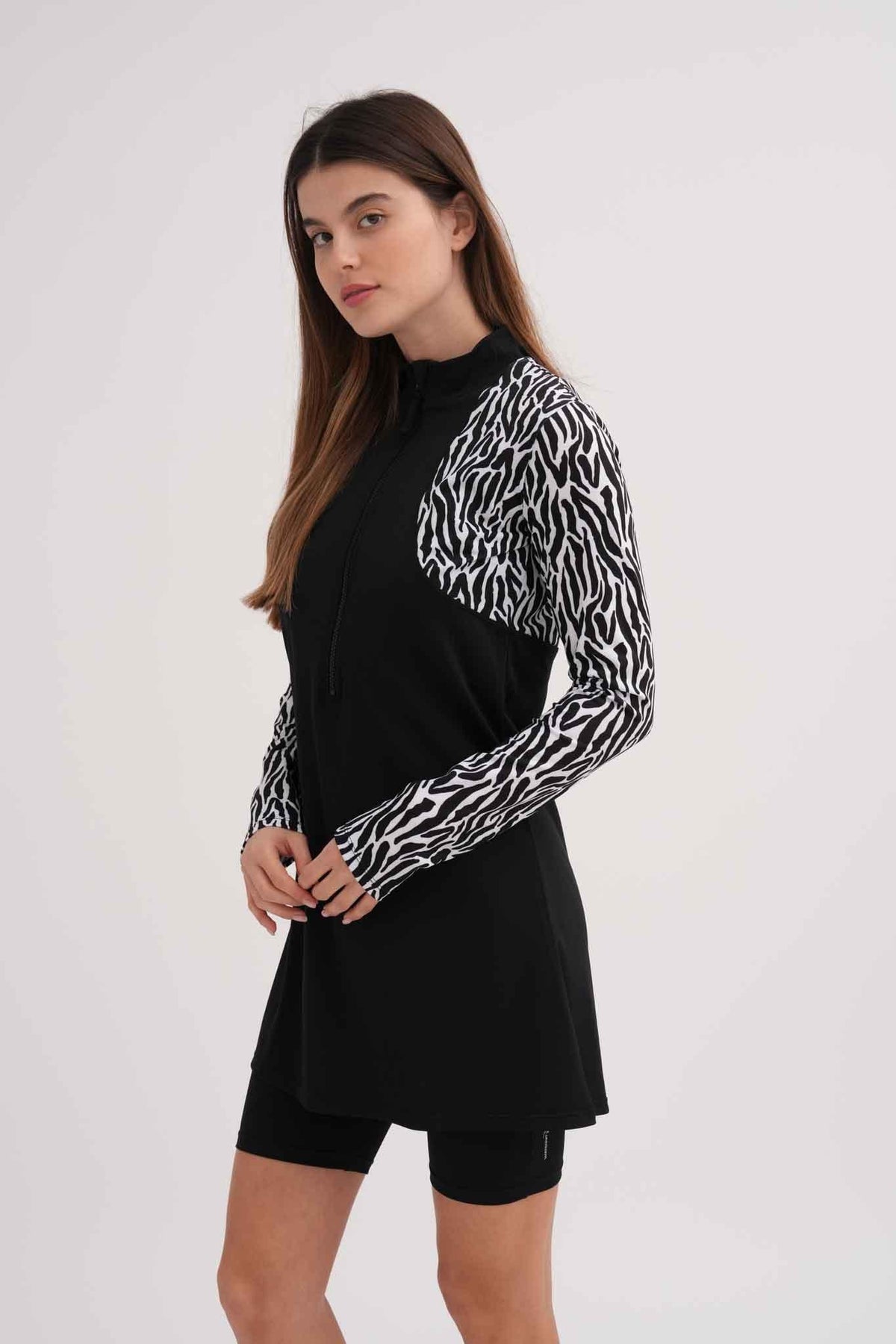 שמלת בגד ים לנשים בצבע שחור - MASHBIR//365