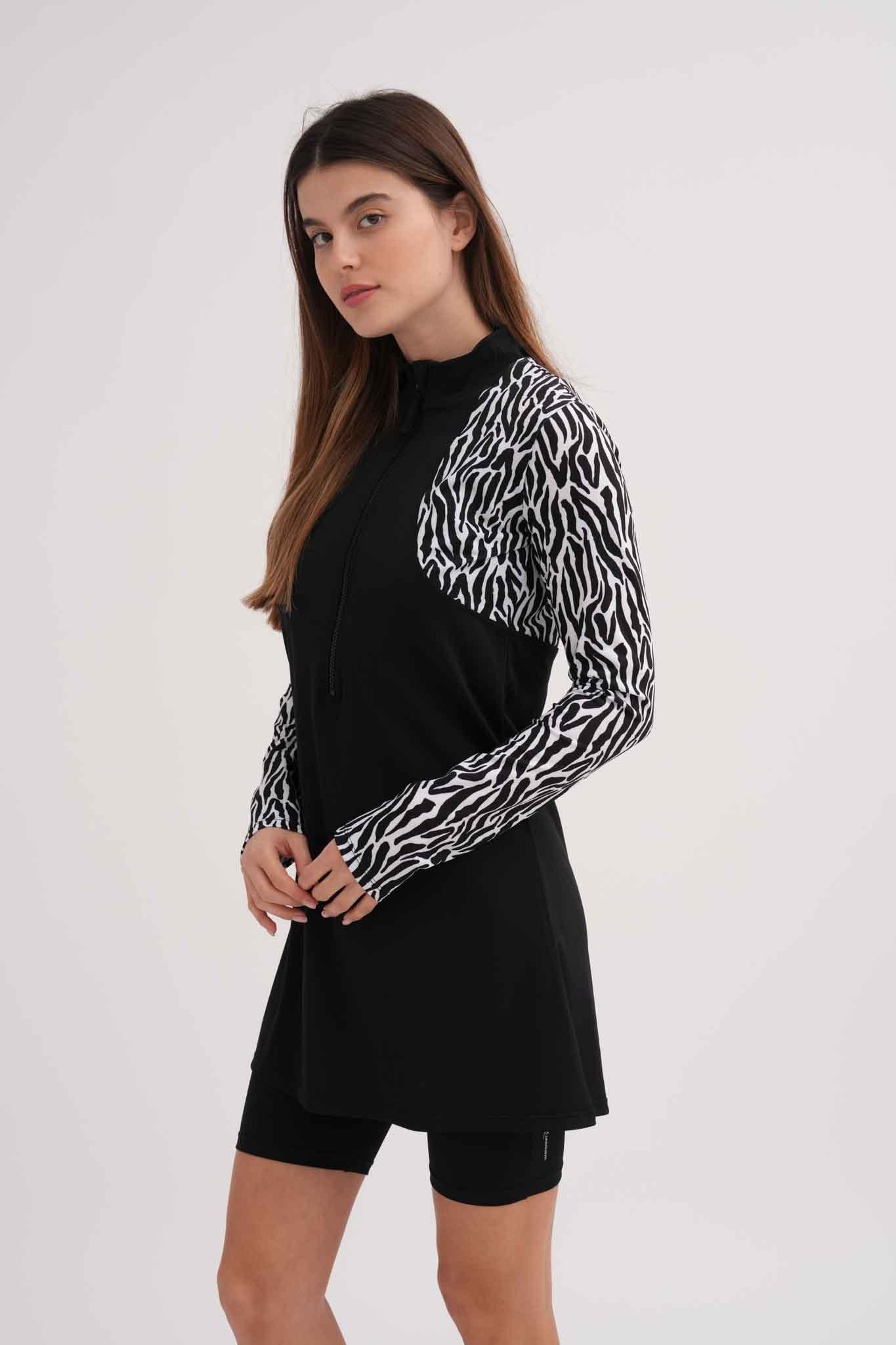 שמלת בגד ים לנשים בצבע שחור - MASHBIR//365