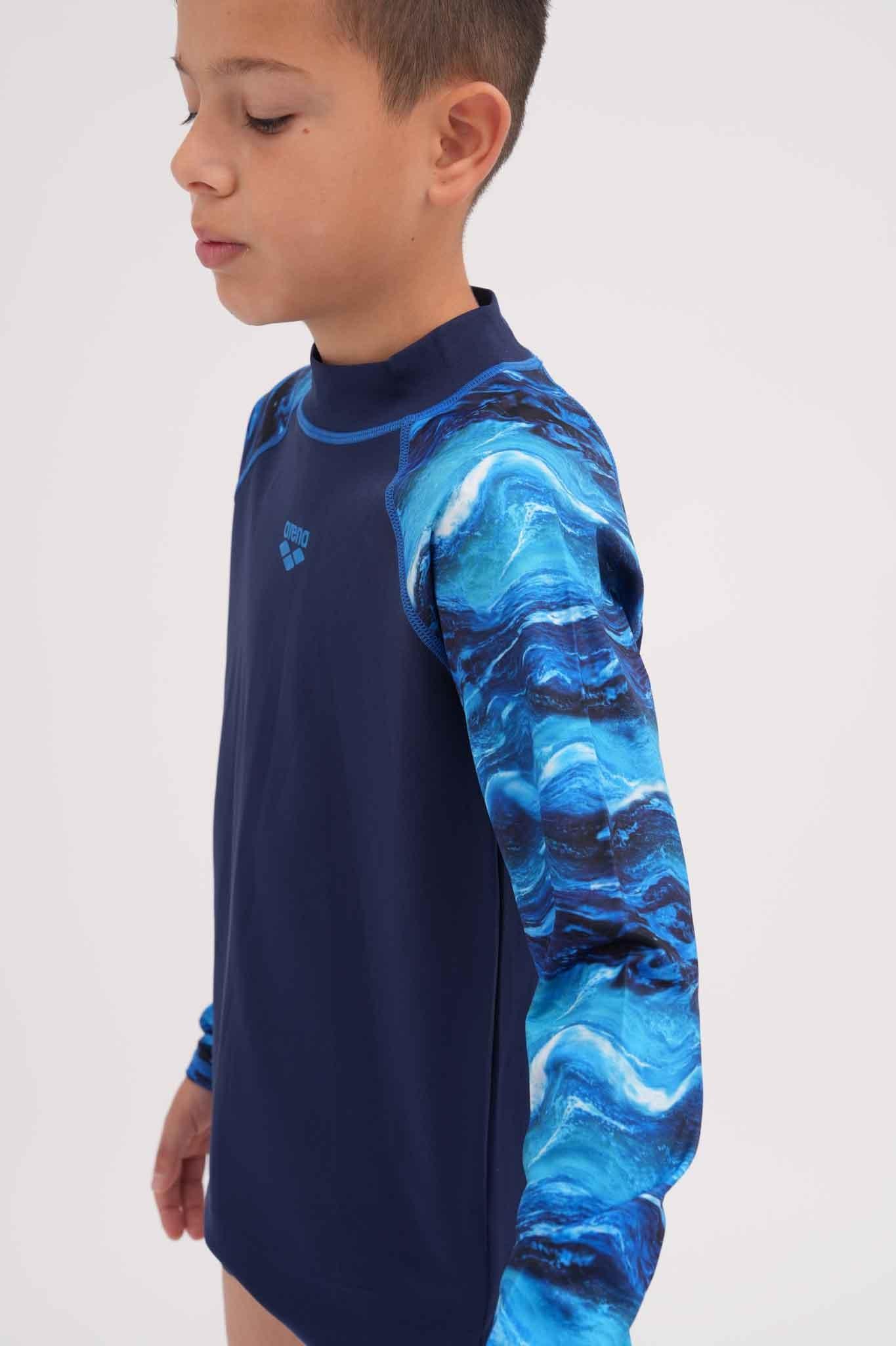חולצת שחייה לילדים בצבע כחול - MASHBIR//365