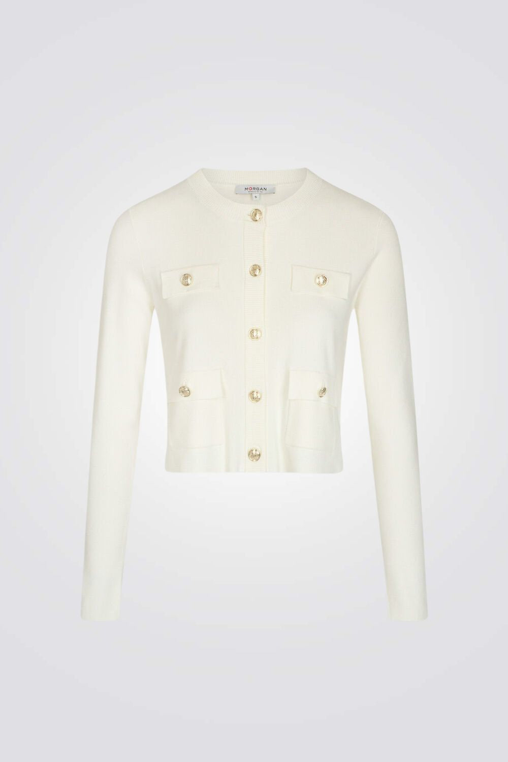 קרדיגן סריג בצבע שמנת 