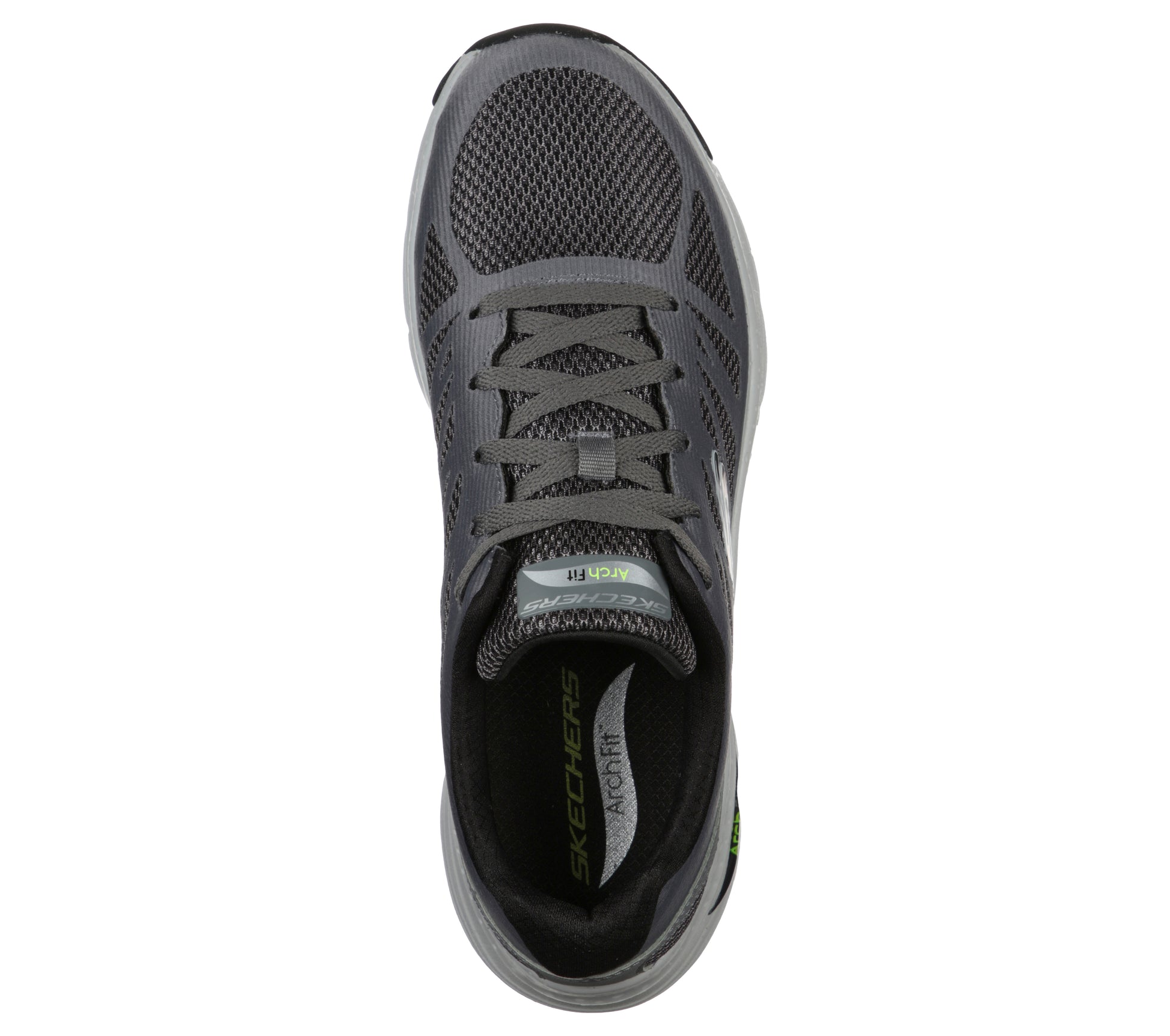 נעלי ספורט לגברים Arch Fit - Charge Back בצבע אפור ושחור