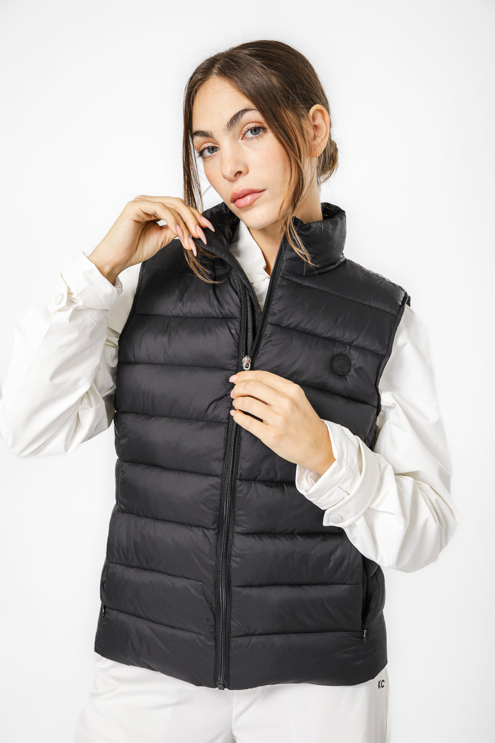 ווסט מרופד עם צווארון גבוה | קנת קול