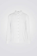 חולצה מכופתרת בצבע לבן