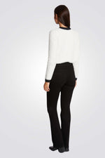 קרדיגן סריג רך בצבע לבן