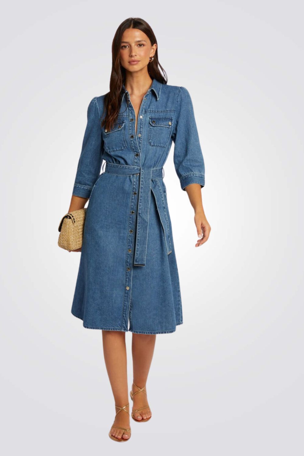 שמלת ג'ינס ארוכה