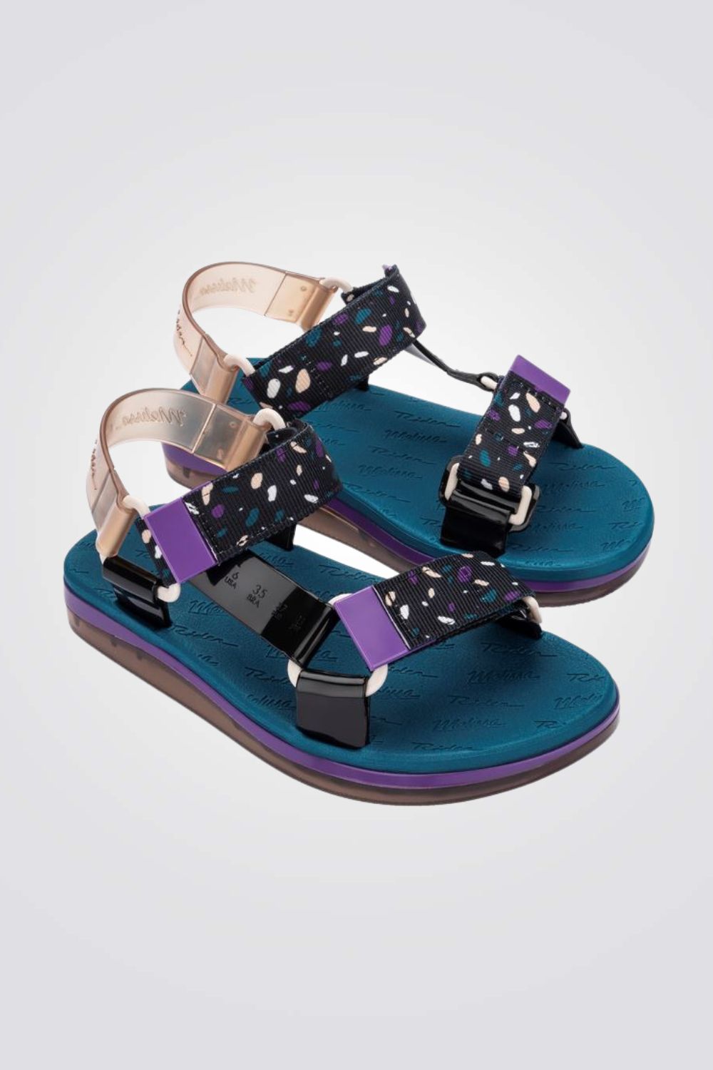 סנדלים לנשים Papete בצבע כחול/סגול