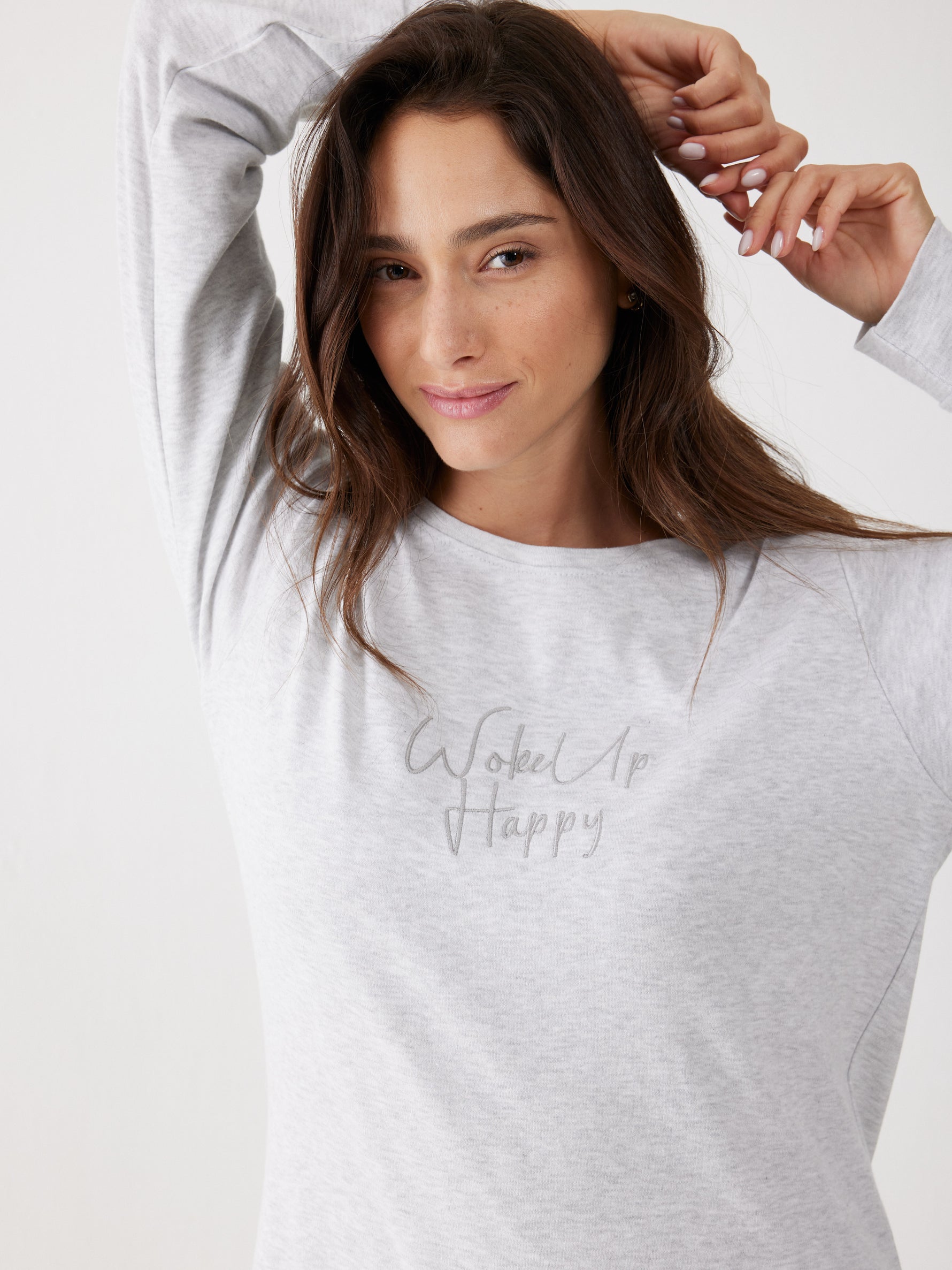 פיג'מה ארוכה בעיצוב הדפס מנומר לנשים | בוניטה דה מאס