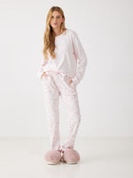 פיג'מה ארוכה בעיצוב הדפס מנומר לנשים | בוניטה דה מאס