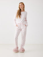 פיג'מה ארוכה בעיצוב הדפס מנומר לנשים | בוניטה דה מאס